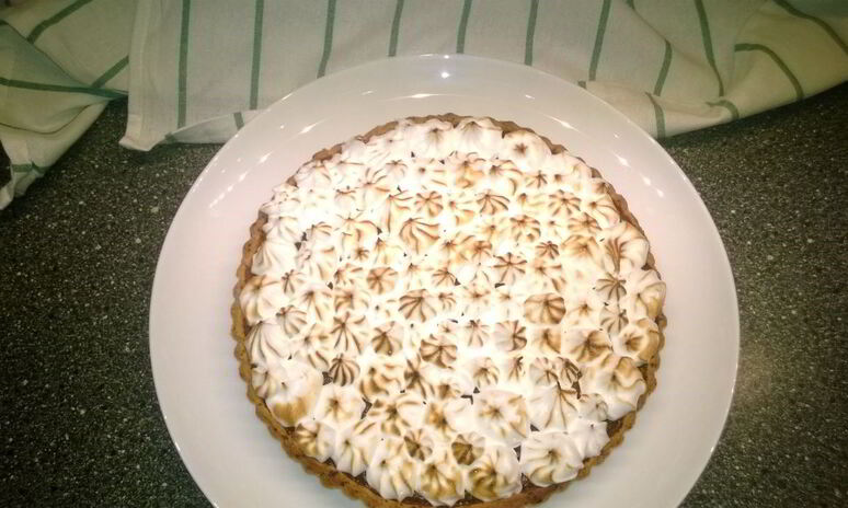 Рецепт тарта с лимонным кремом и меренгой