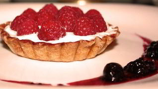 Тарт с малиной