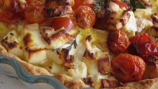 Тарт Сырно-томатный