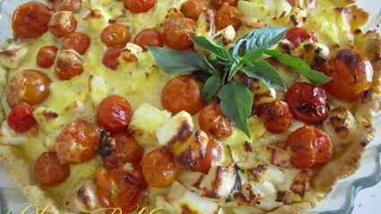 тарт сырно-томатный