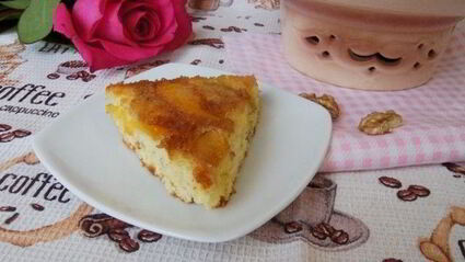 тарт татен с тыквой и яблоком