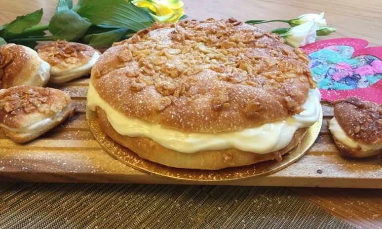 Рецепт тарта тропезьен с творожным кремом