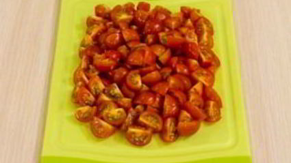 тарты с помидорами и луком