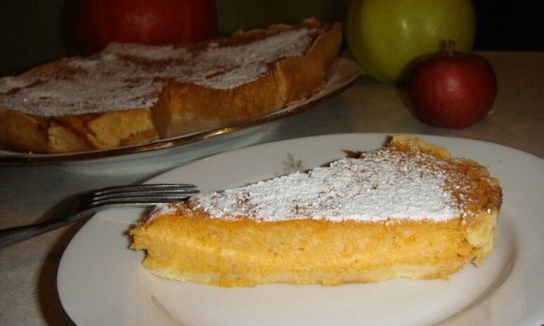 Рецепт тыквенно-яблочного тарт