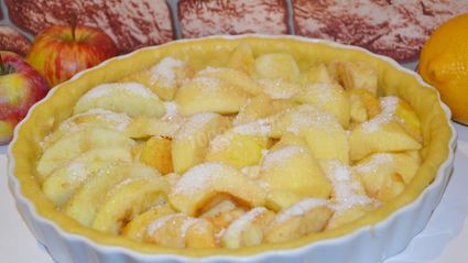 яблочный тарт из яблок