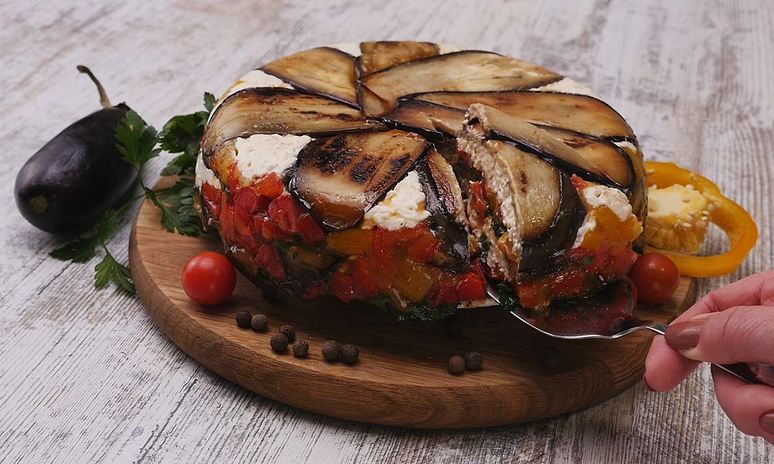 Рецепт террина из баклажанов