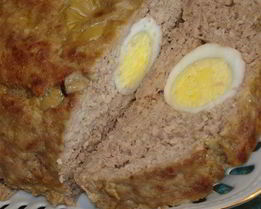 Яйца в фарше в духовке