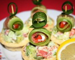 Закуска Новогодние матрешки