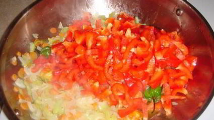 закуска по-итальянски из овощей и зелени