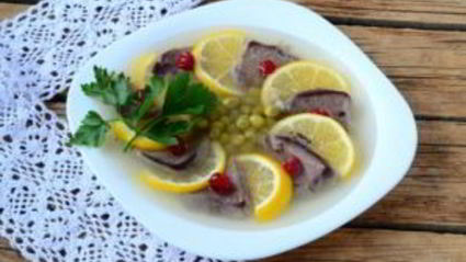 заливное из языка