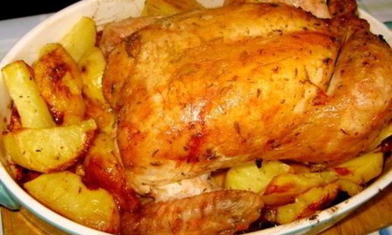 Рецепт запеченной маринованной курицы