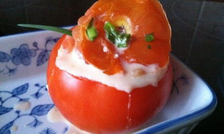 Рецепт запеченных помидоров с брынзой