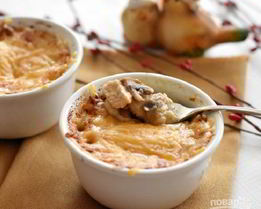 Жульен с курицей и грибами