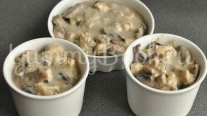 жюльен с курицей и грибами